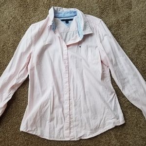 Pink button down